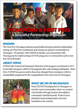 Nicaragua and First Pres: A Beautiful Partnership in Mission